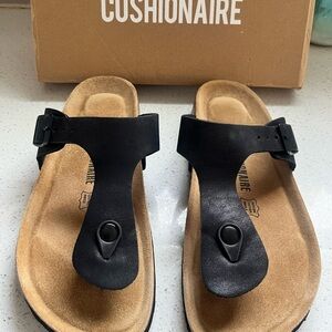 Cushionaire Black Women's Sandals